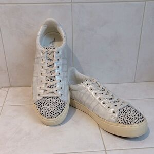 Gola Stylish Orchard 11 Faux Cheetah and Silver Fashion Sneakers.